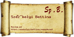 Székelyi Bettina névjegykártya